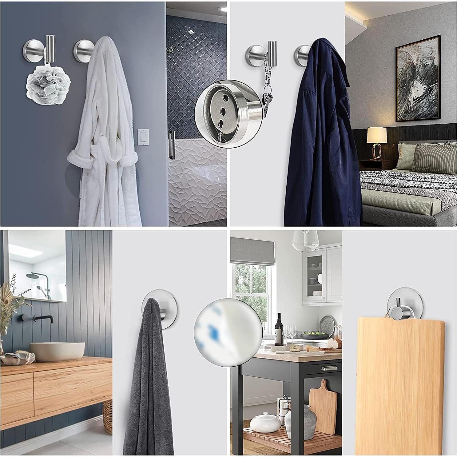 Conjunto de Accesorios de Baño NearMoon 5 Piezas Acero Inoxidable