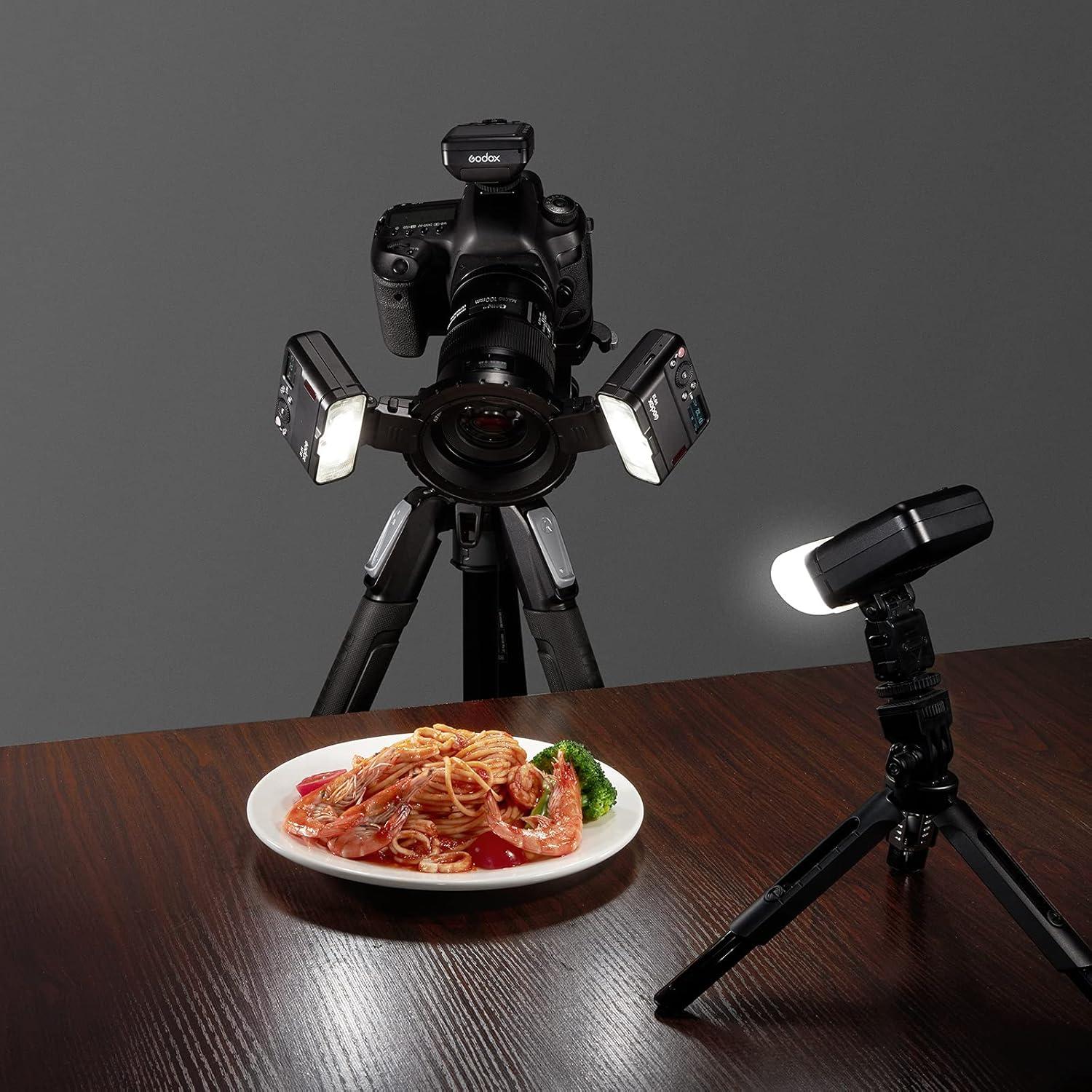 Kit de Flash Macro Godox MF12-K2 2.4G TTL 12W para Cámaras