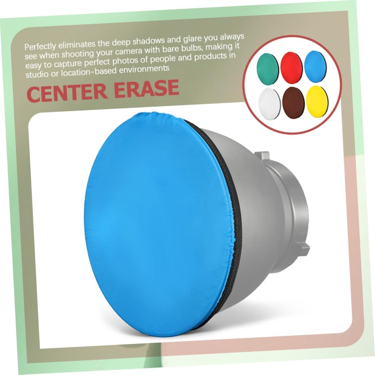 HOMSFOU 6pcs Light Reflector Diffuser Portable Colored Studio Reflectors for Product Photography and Event Lighting for Softening Hard Light and Eliminating Shadows