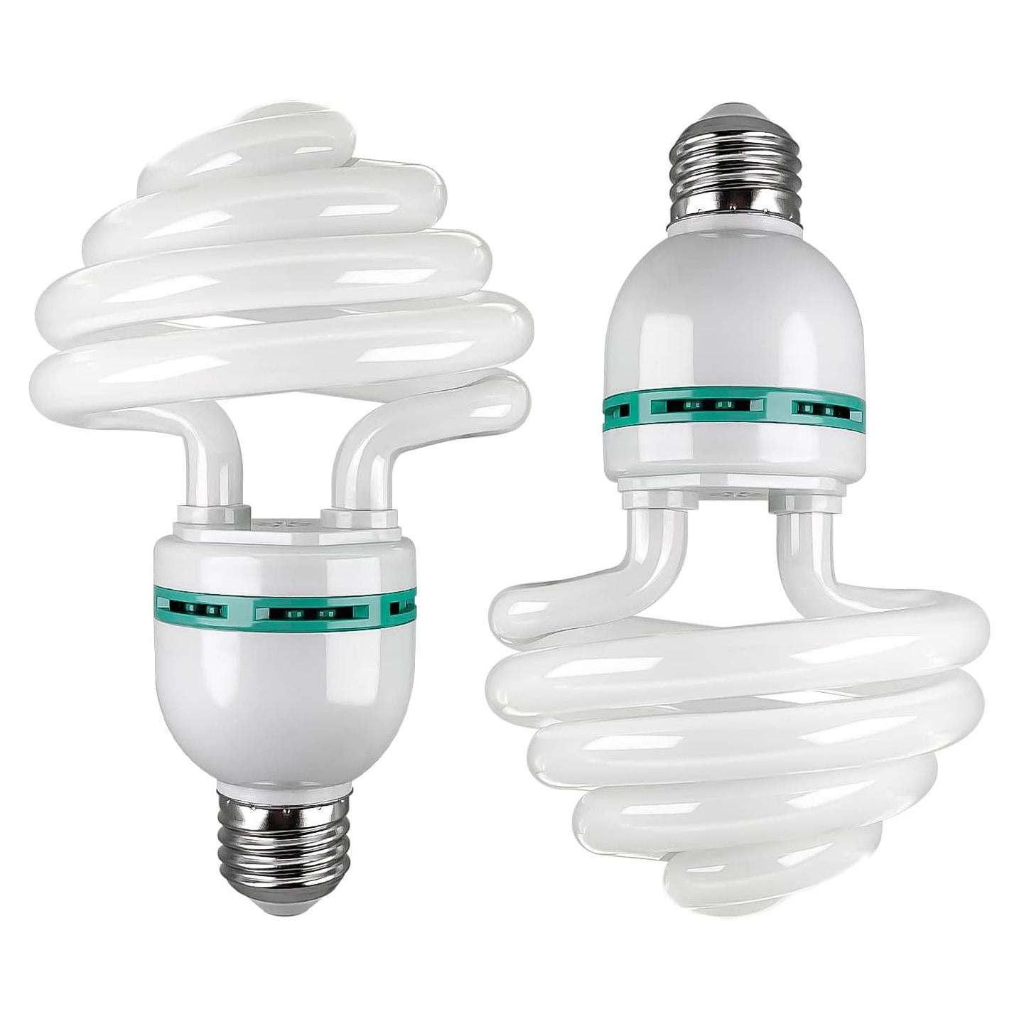 LimoStudio 2Pack Bombillas CFL 30W E26 Luz Diurna 5400K