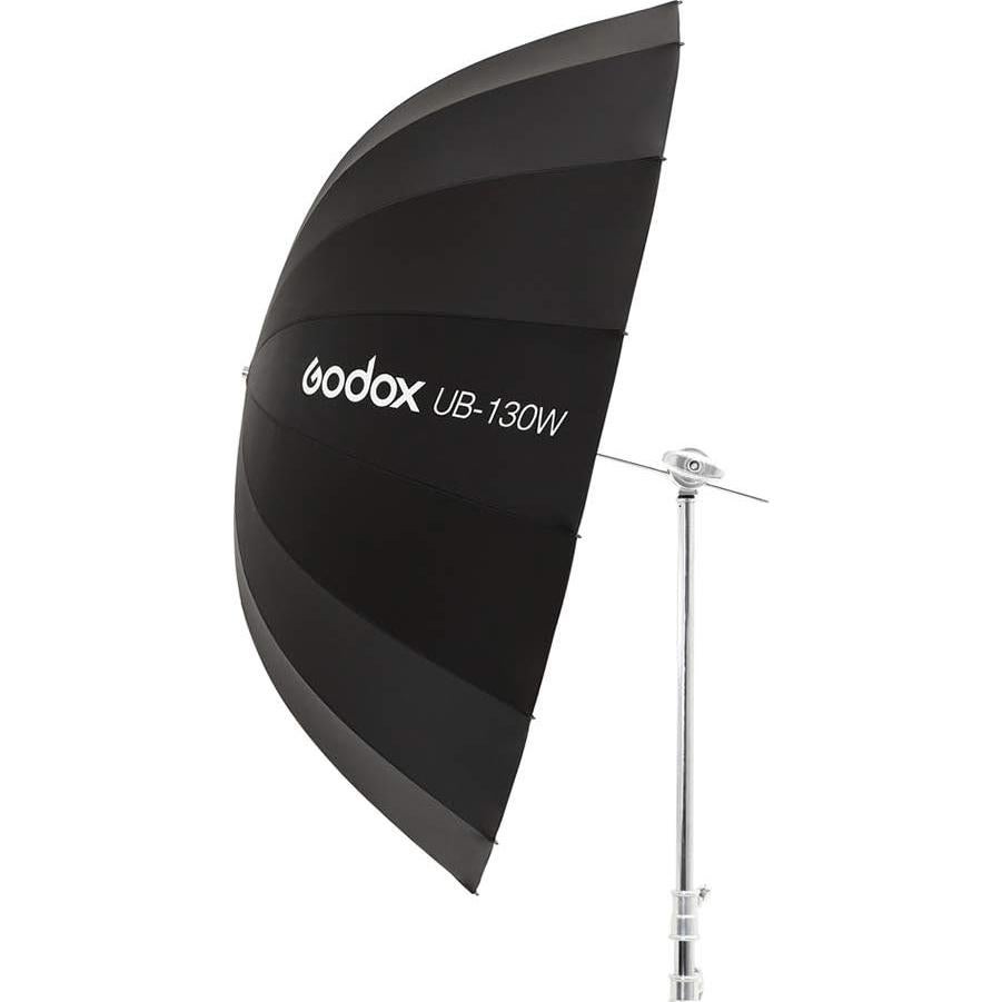 Paraguas Reflectante Parabólico Godox UB-130W 130cm con Difusor