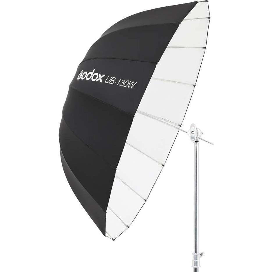 Paraguas Reflectante Parabólico Godox UB-130W 130cm con Difusor