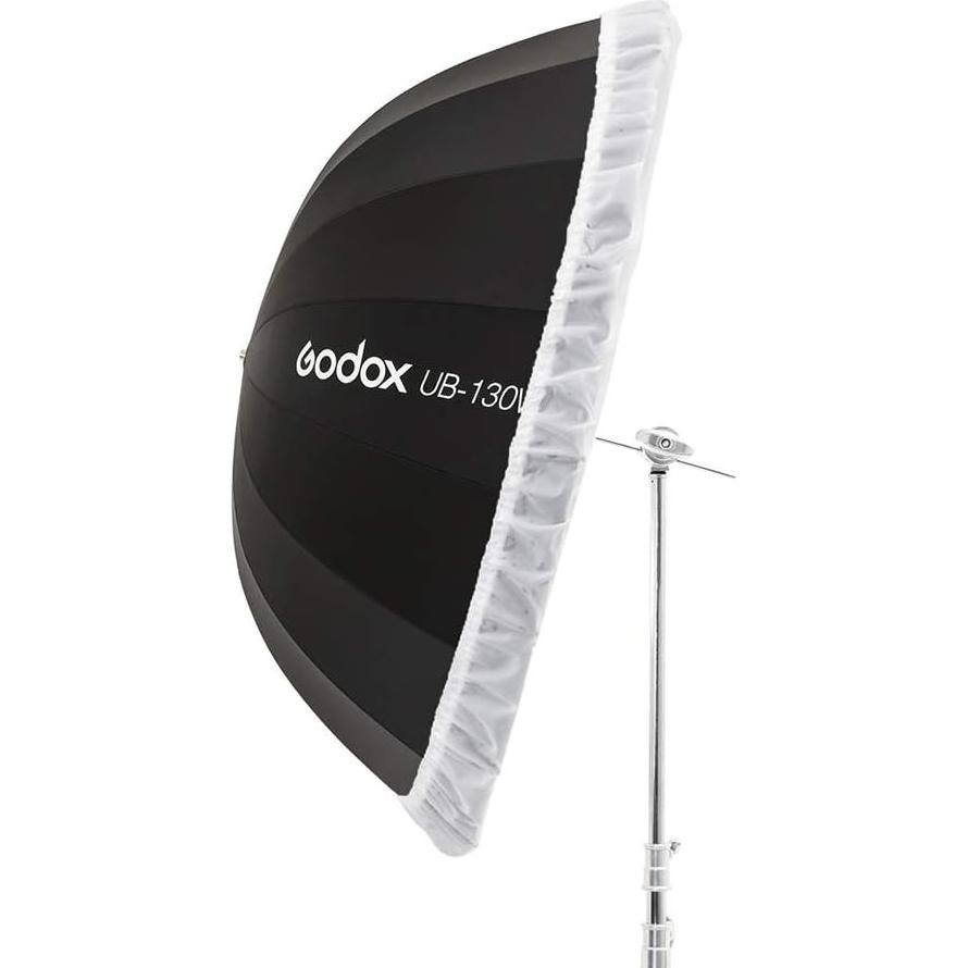 Paraguas Reflectante Parabólico Godox UB-130W 130cm con Difusor