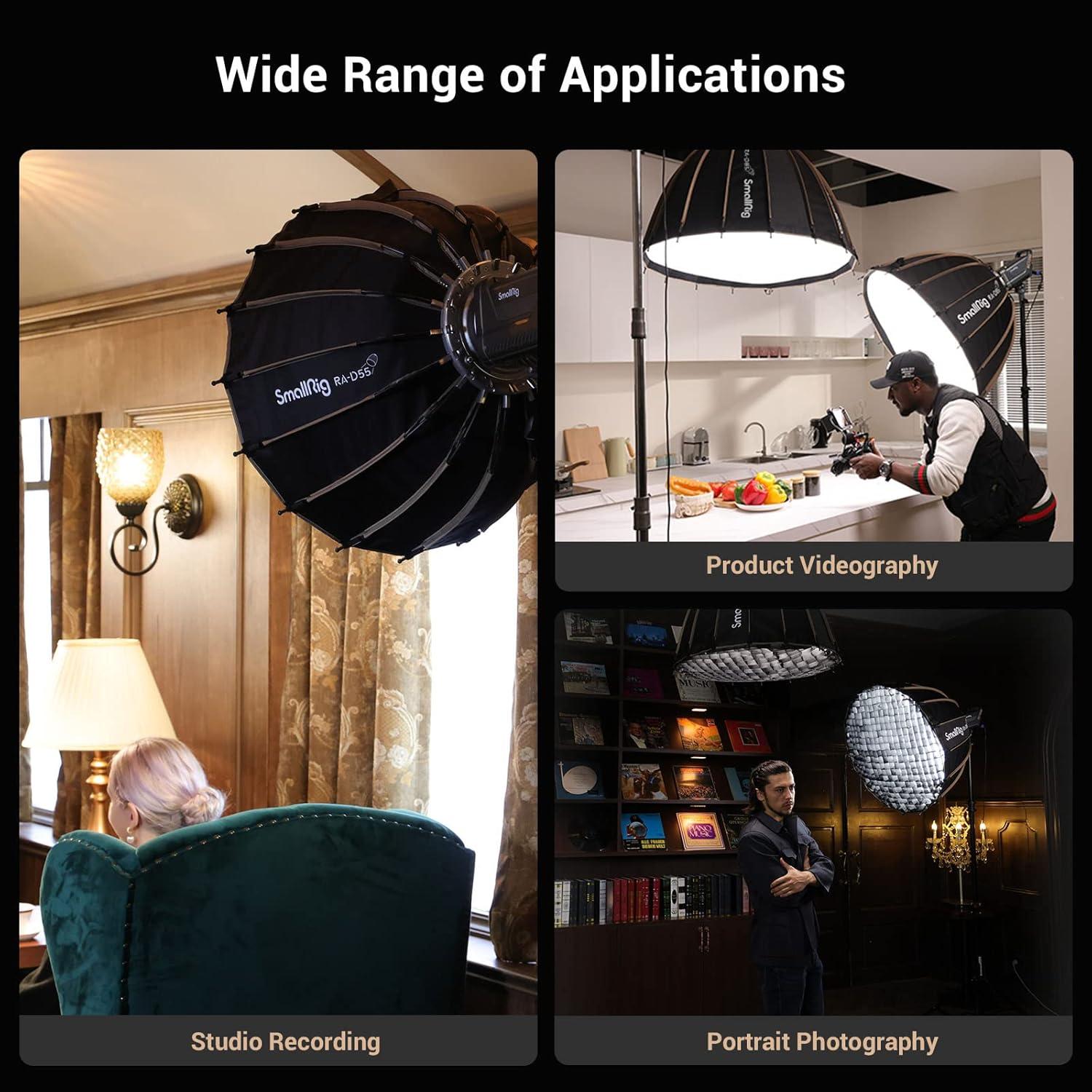 Softbox Parabólico SmallRig 21.6" (55 cm) Liberación Rápida