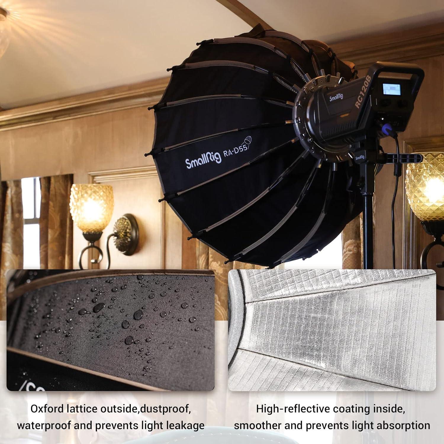 Softbox Parabólico SmallRig 21.6" (55 cm) Liberación Rápida