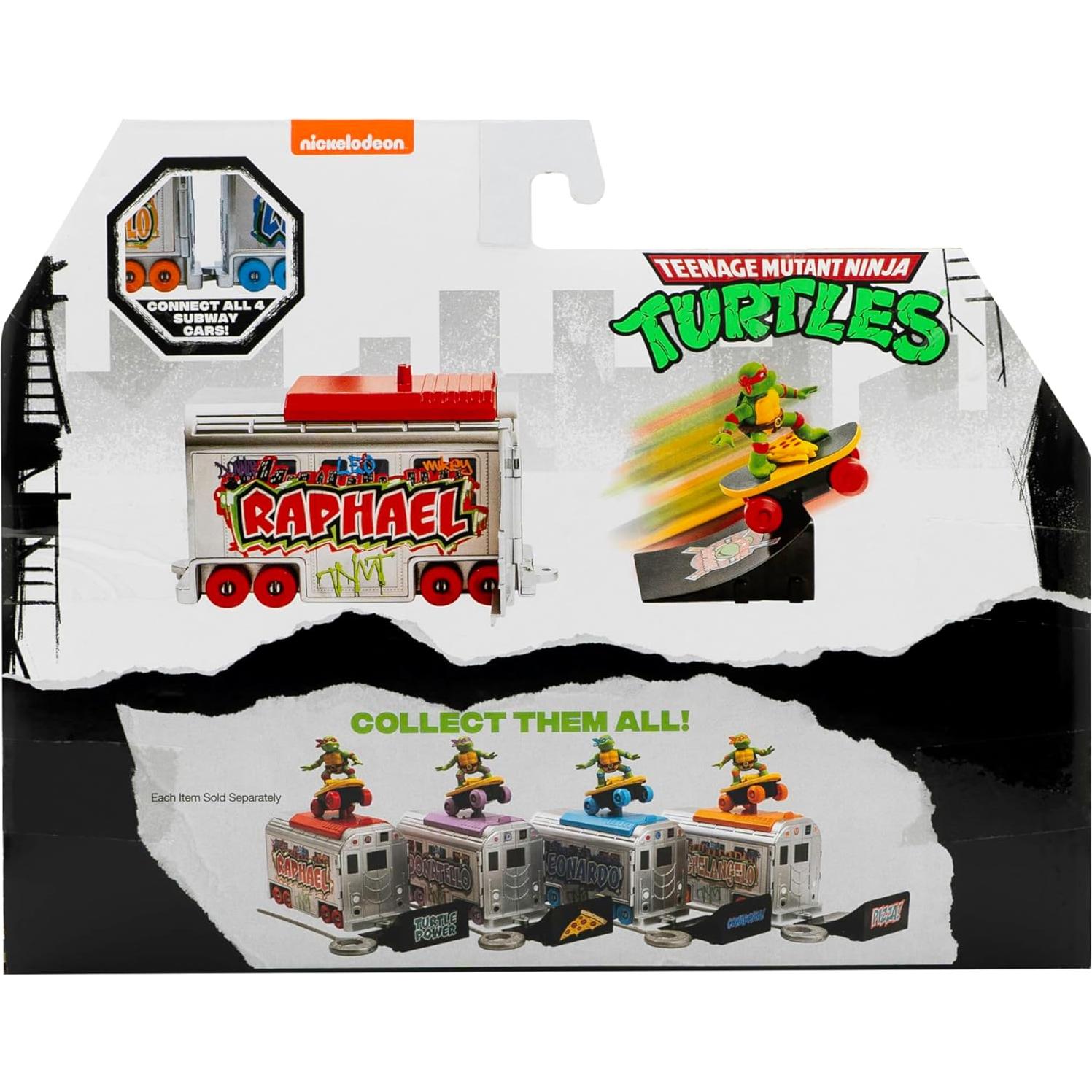 Lanzador de Metro Switch Kick Tortugas Ninja - Raphael - 15 cm