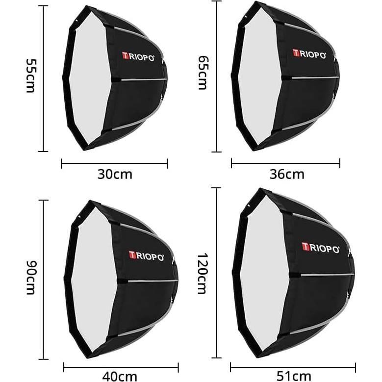 Paraguas Octagonal 120 cm AMBITFUL Softbox Fotografía