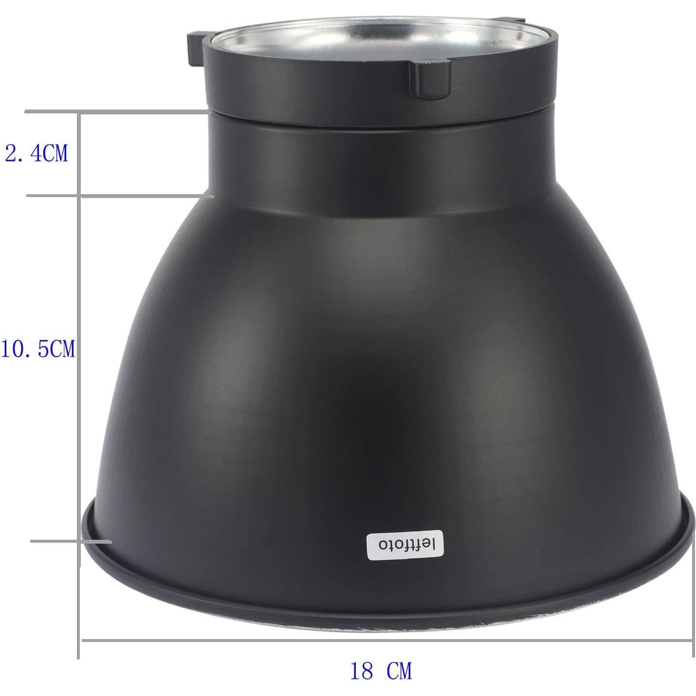 Reflector difusor 18cm Bowens LEFTFOTO para luz estroboscópica