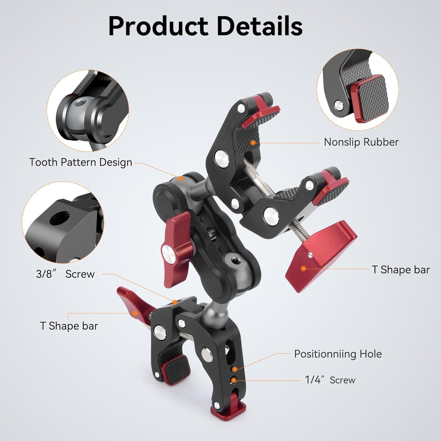 Soporte de cámara Brazo Mágico 360° Mechrig SJ011 Ajustable