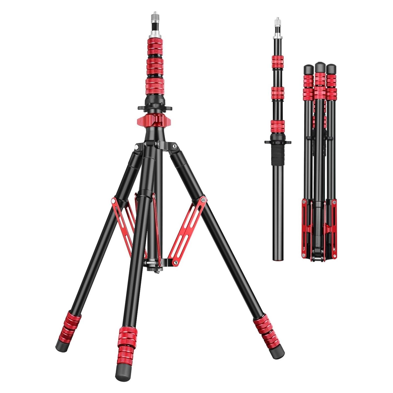 Trípode de Luz Ajustable Aluminio 222 cm con Bolsa - MT-02S