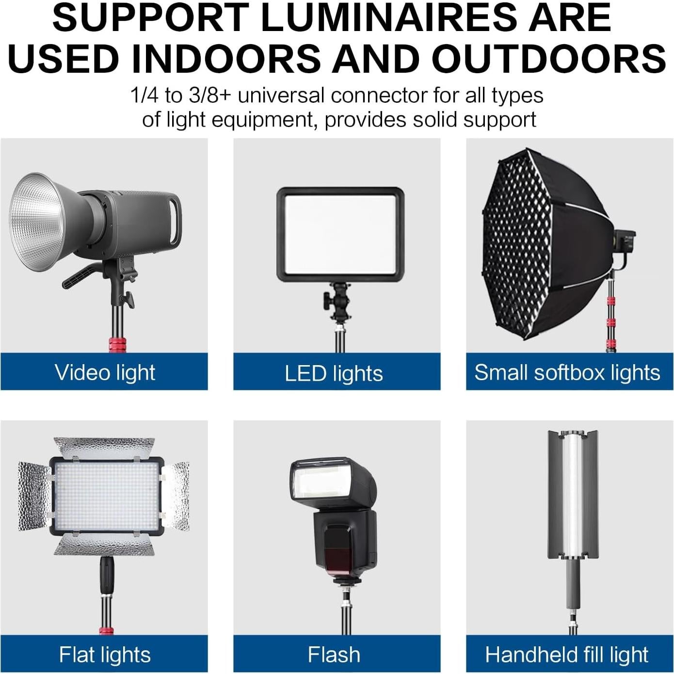 Trípode de Luz Ajustable Aluminio 222 cm con Bolsa - MT-02S