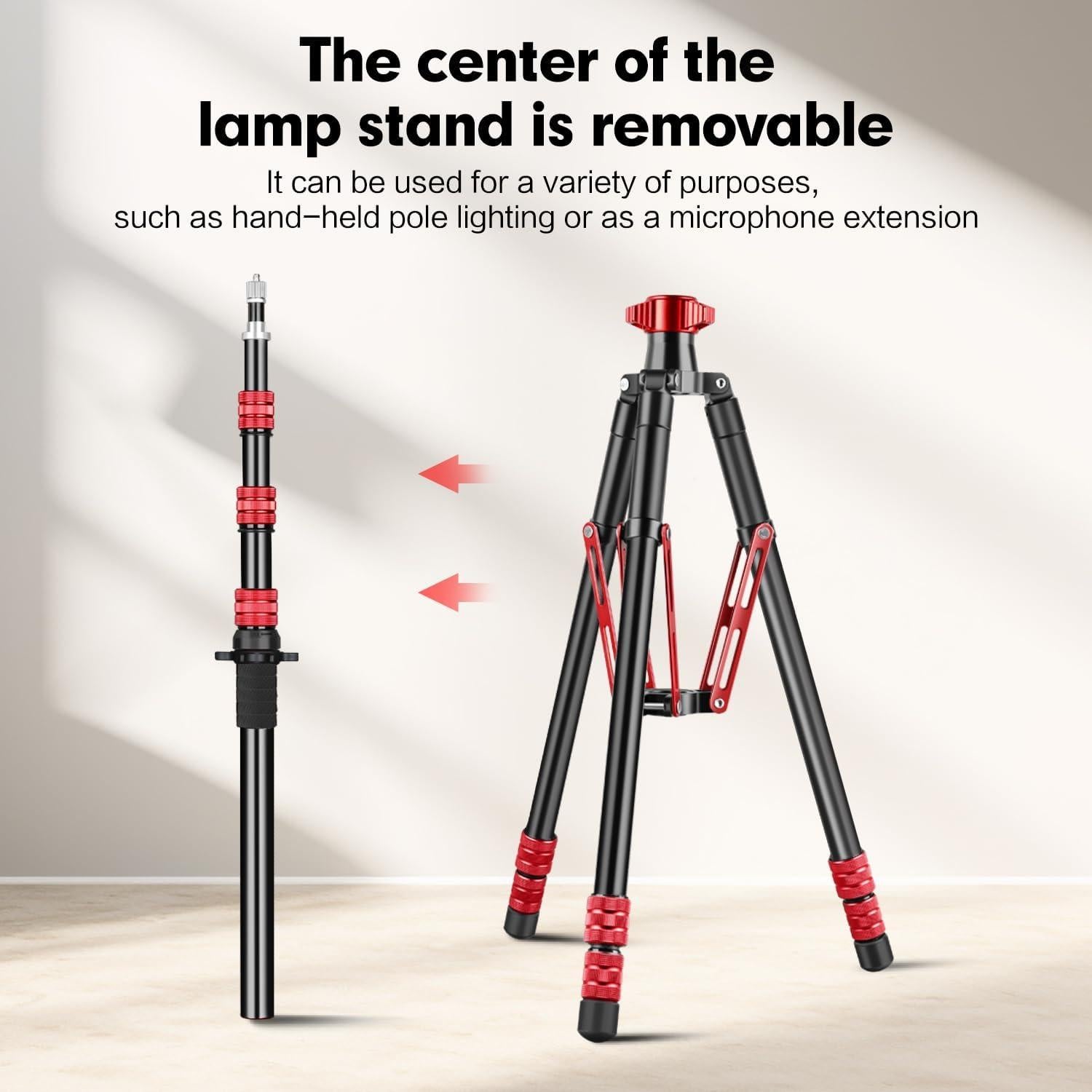 Trípode de Luz Ajustable Aluminio 222 cm con Bolsa - MT-02S