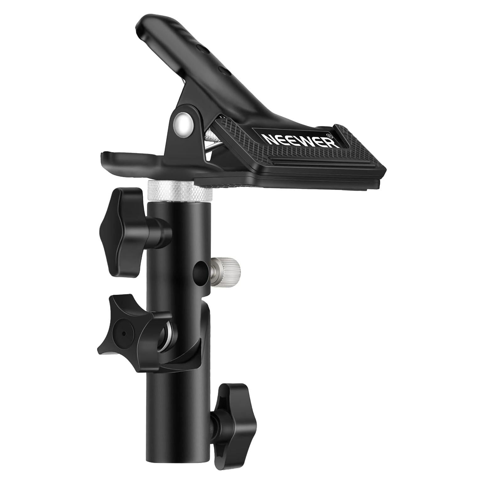 Neewer 3 PCS Photo Studio Heavy Duty Metal Clamp Holder with 5/8" Light Stand Attachment for Reflector