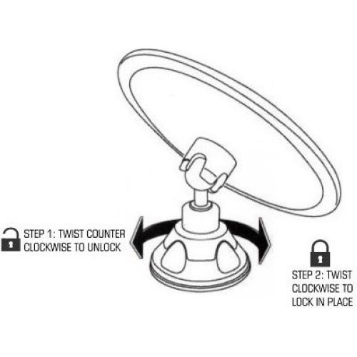 Espejo de Maquillaje LED JiBen 10X con Ventosa y Luz Difusa