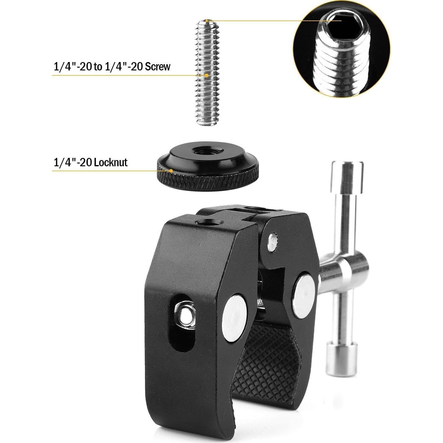 ChromLives Super Clamp 2Pack - Pinzas para Cámaras y Luces