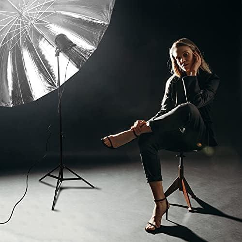 Paraguas Parabólico EMART 180cm Negro/Plata para Fotografía