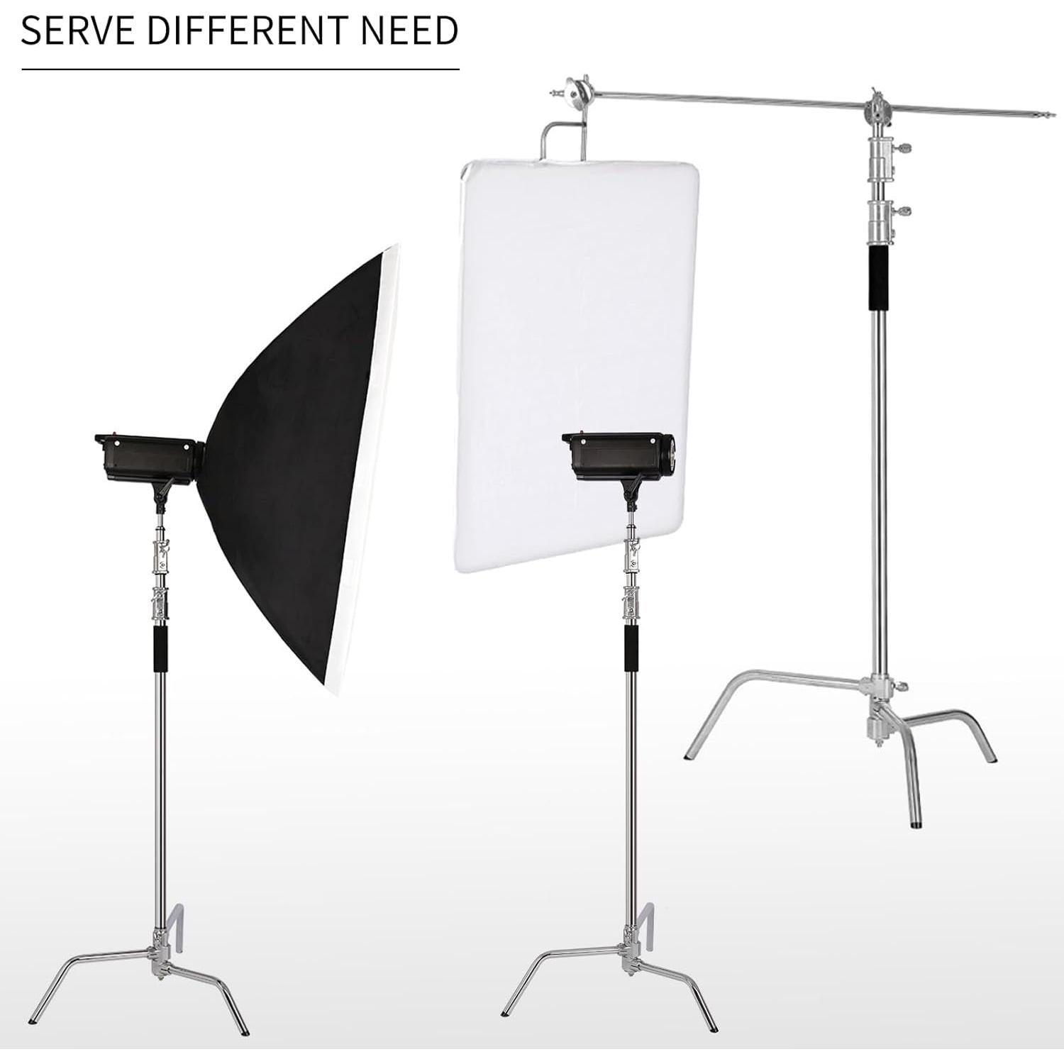 Soporte C Pesado Konseen Ajustable 330cm con Ruedas