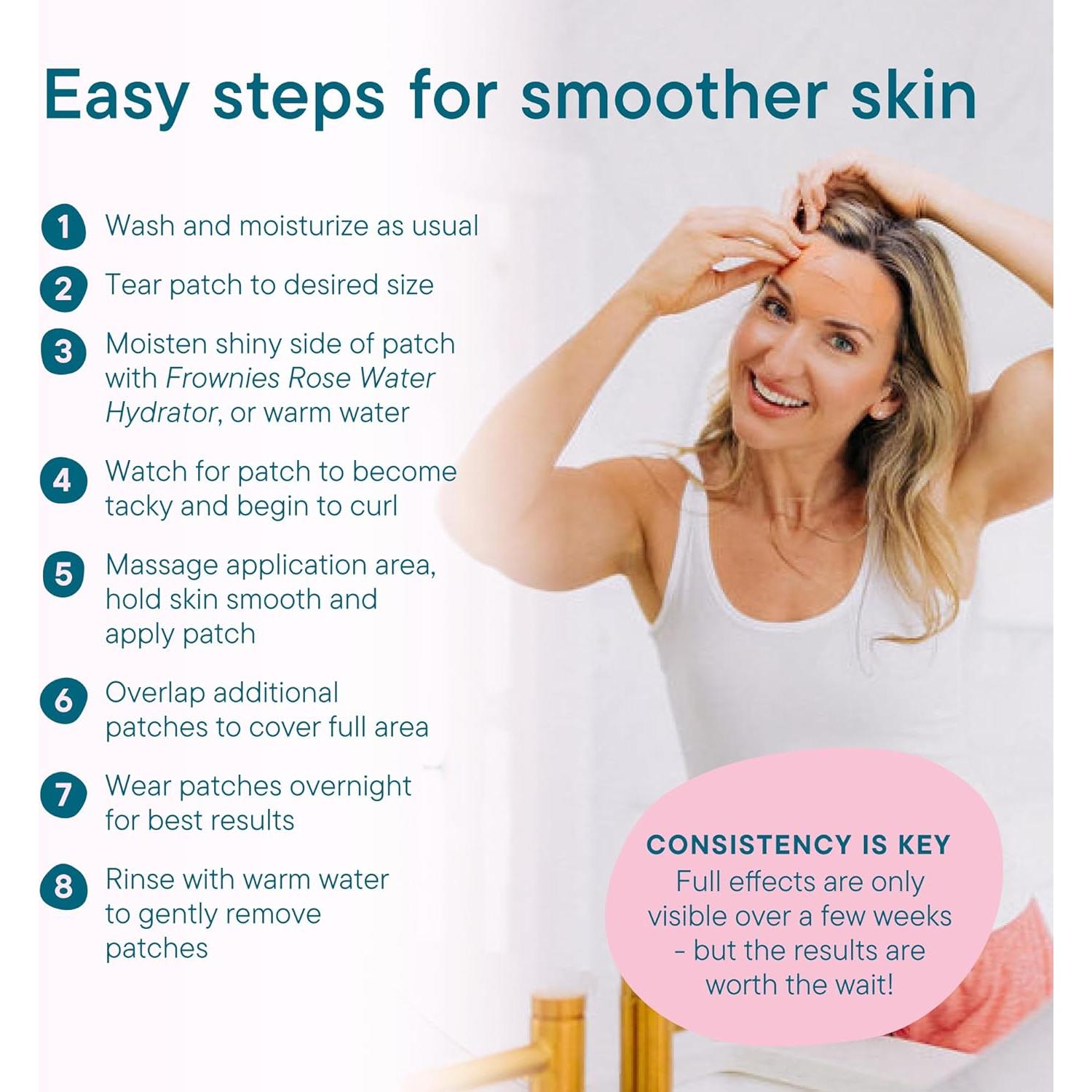 Parches Faciales Frownies 144 unidades Hipoalergénicos