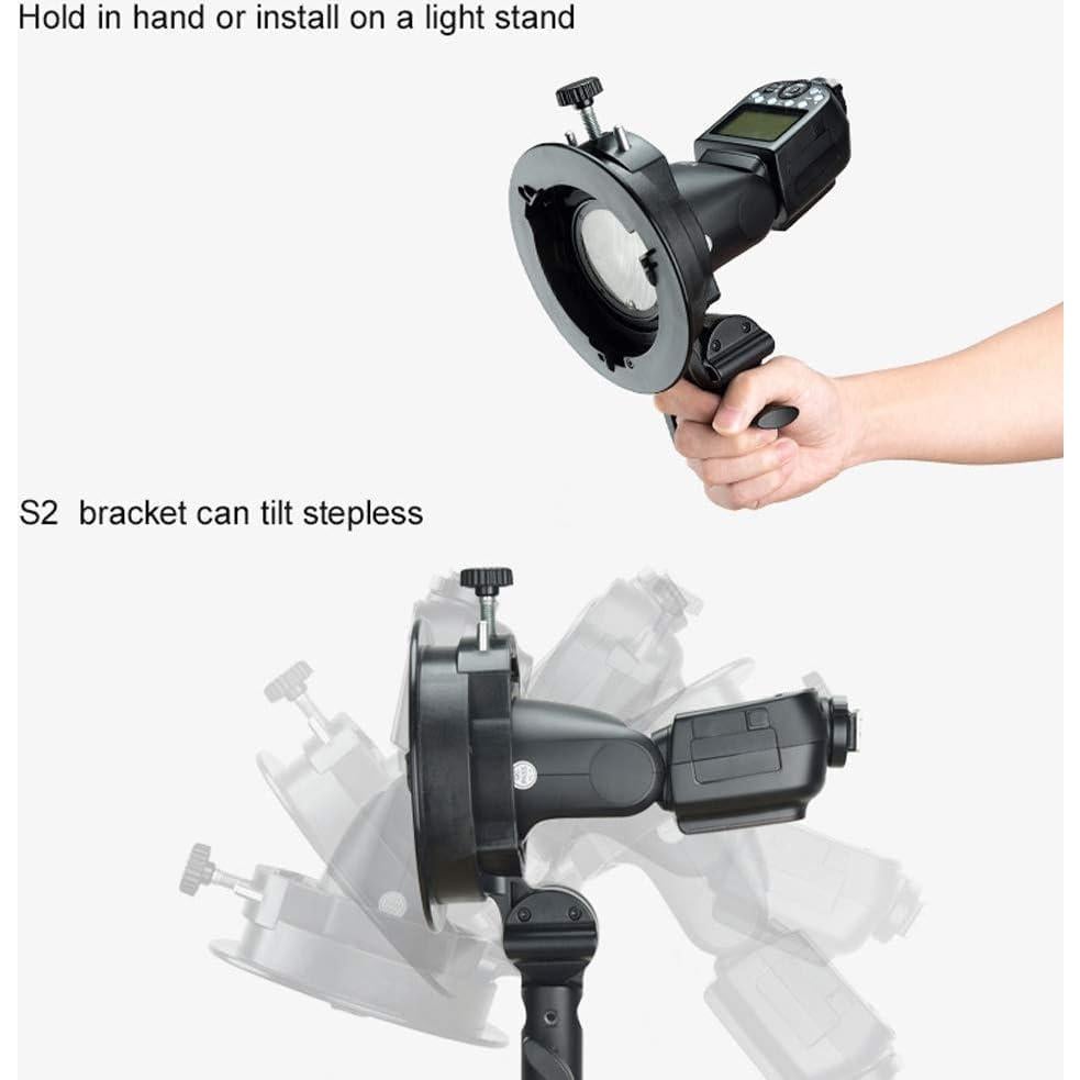 Soporte Godox S2 para Speedlite Bowens - Compatible con V1 AD200Pro