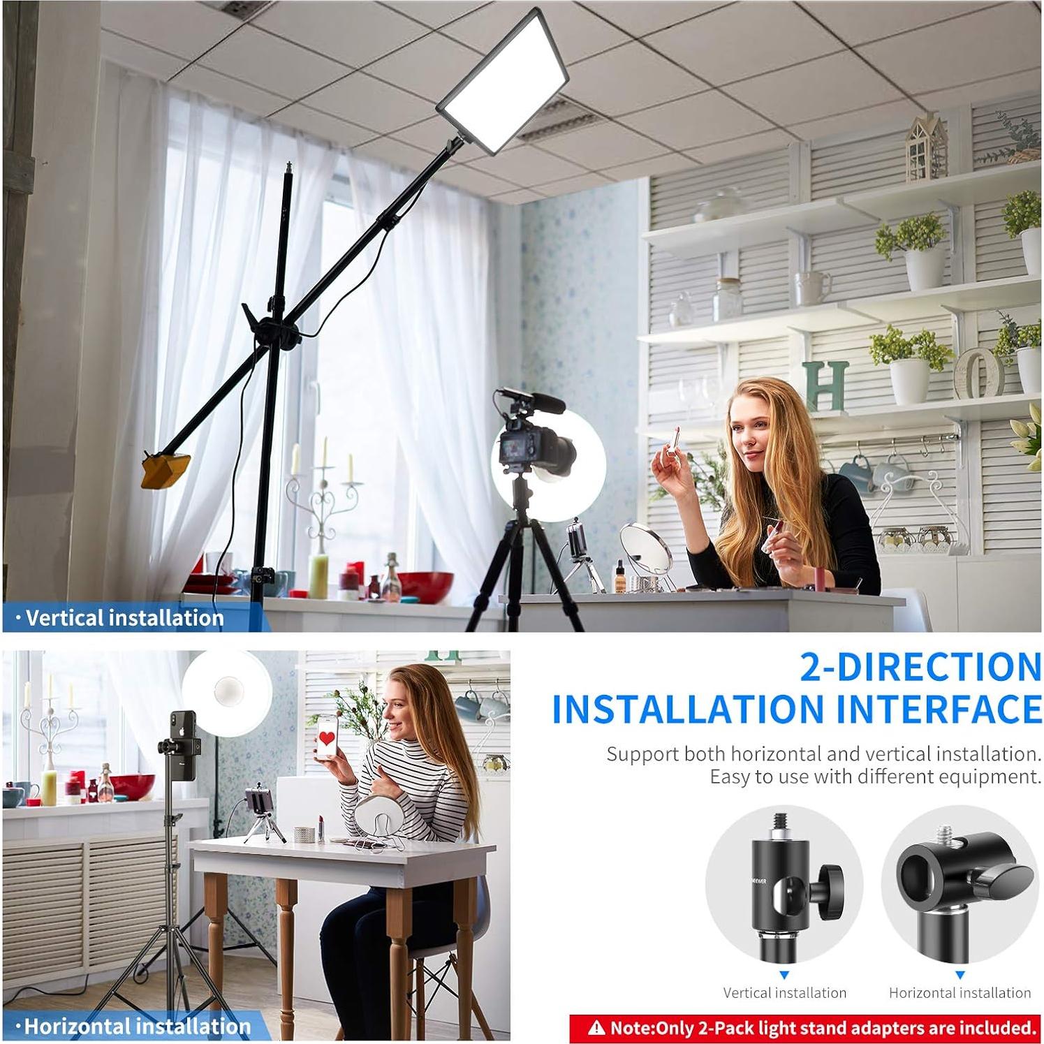 Adaptador Rápido Neewer ST12 2-Pack para Soporte de Luz