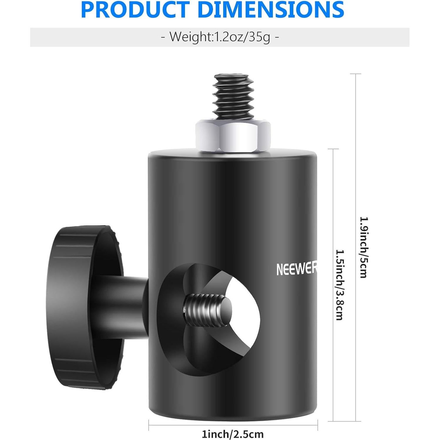 Adaptador Rápido Neewer ST12 2-Pack para Soporte de Luz