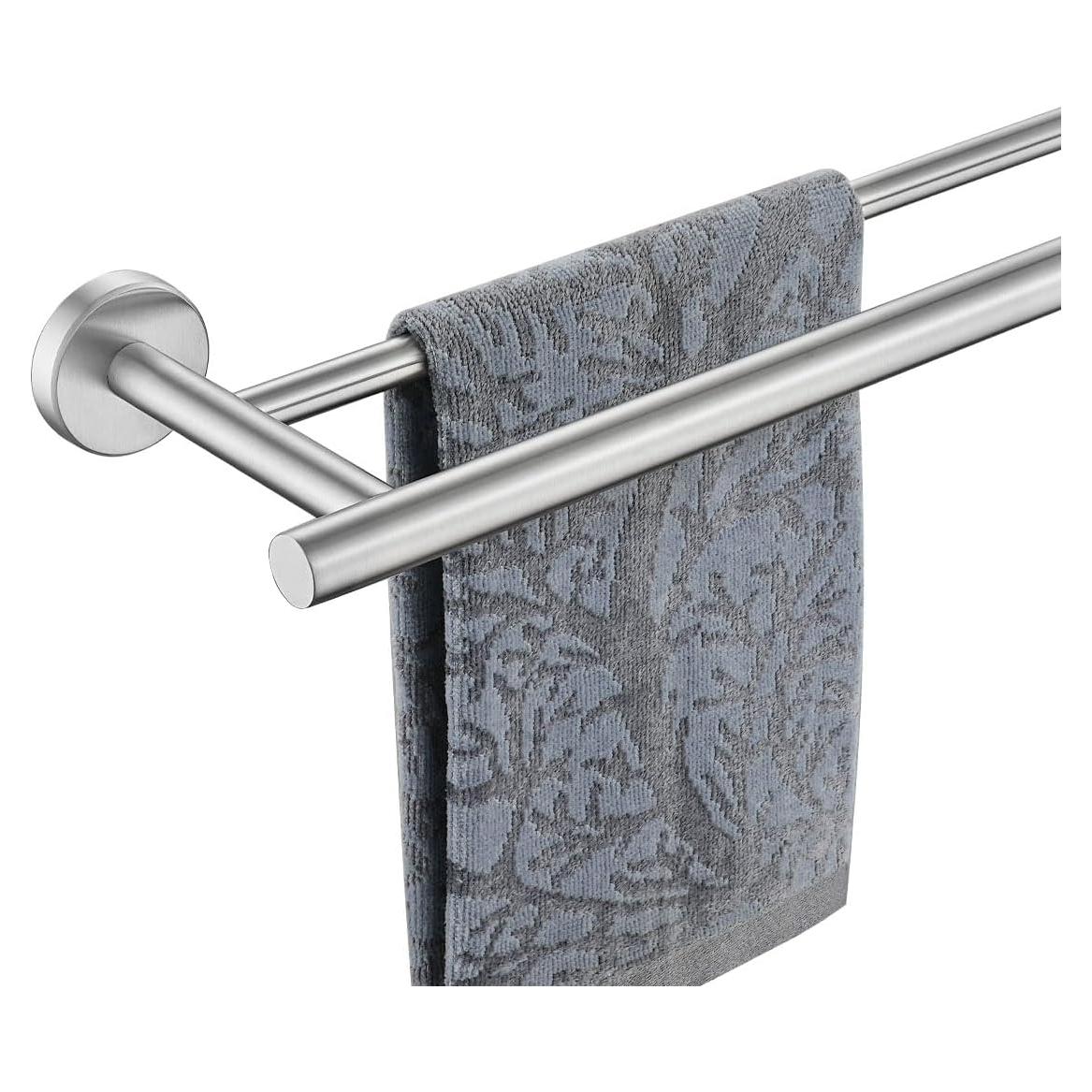 Barra de Toalla Doble JQK 76.2 cm Acero Inoxidable Cepillado