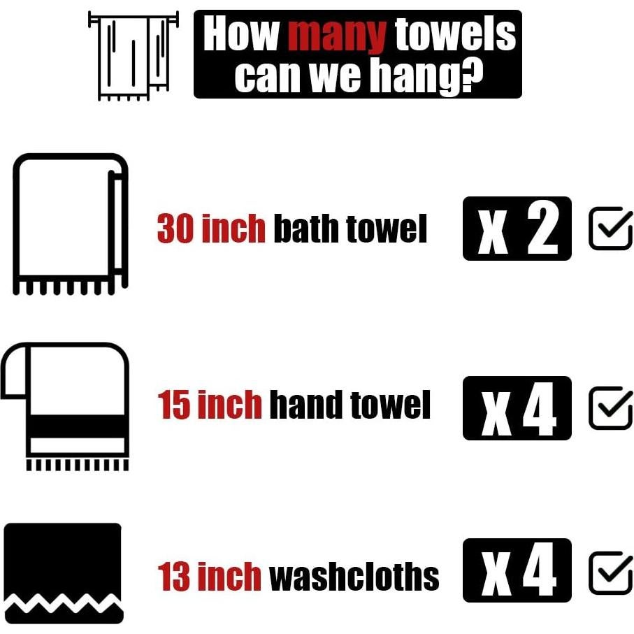 Barra de Toalla Doble JQK 76.2 cm Acero Inoxidable Cepillado