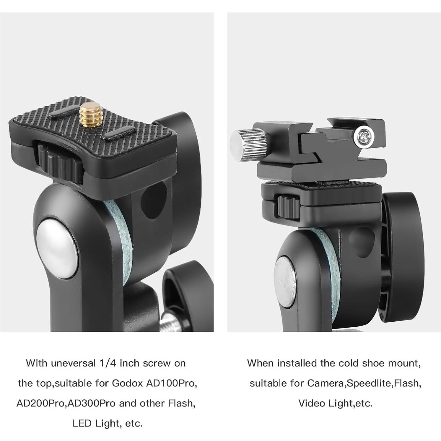 Soporte de Flash Godox AD-E2 con Montura de Zapata Fría - 2 Piezas