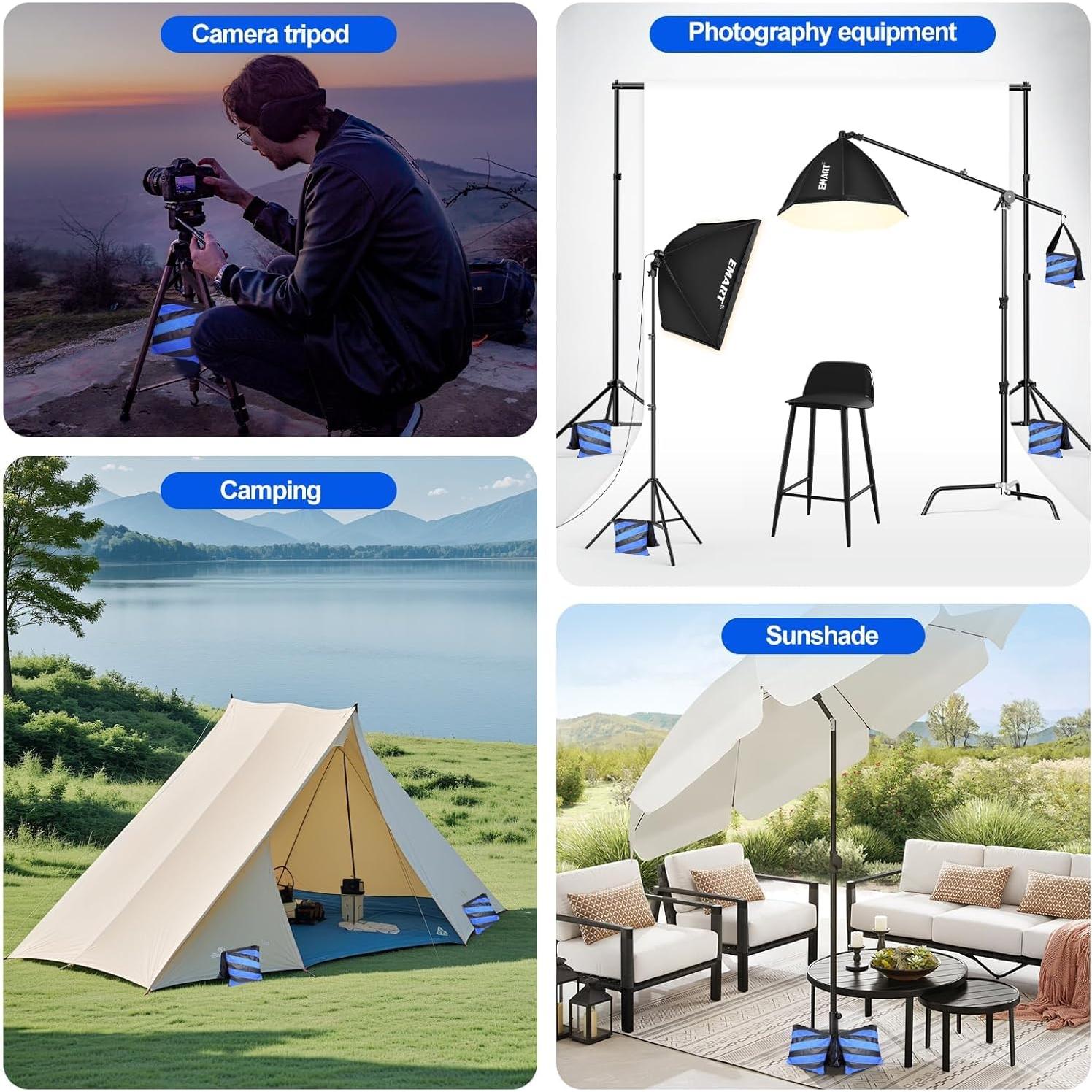 Bolsa de Arena EMART Alta Resistencia para Soporte de Luz - Set de 4