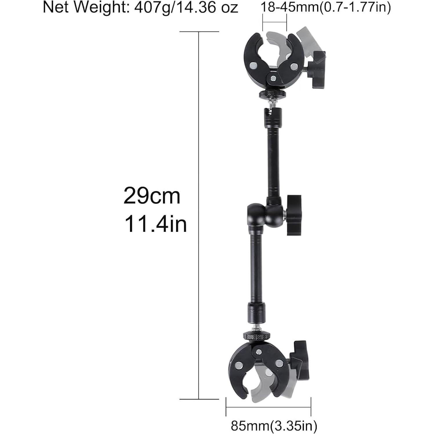 Soporte de cámara PellKing Doble con brazo mágico 360°