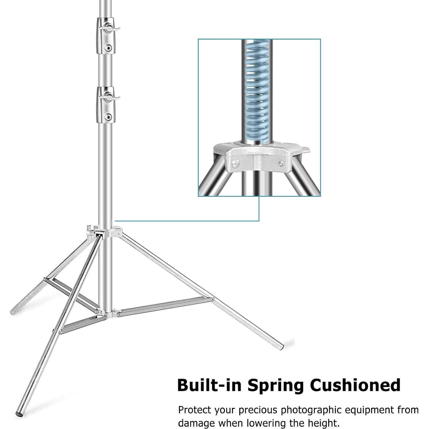 Soporte de Luz Selens de Acero Inoxidable 2 Paquetes 2.8m