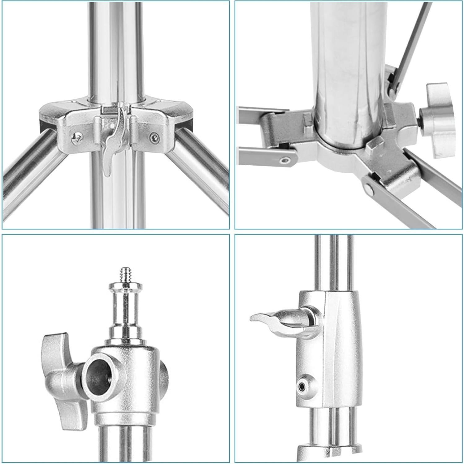 Soporte de Luz Selens de Acero Inoxidable 2 Paquetes 2.8m
