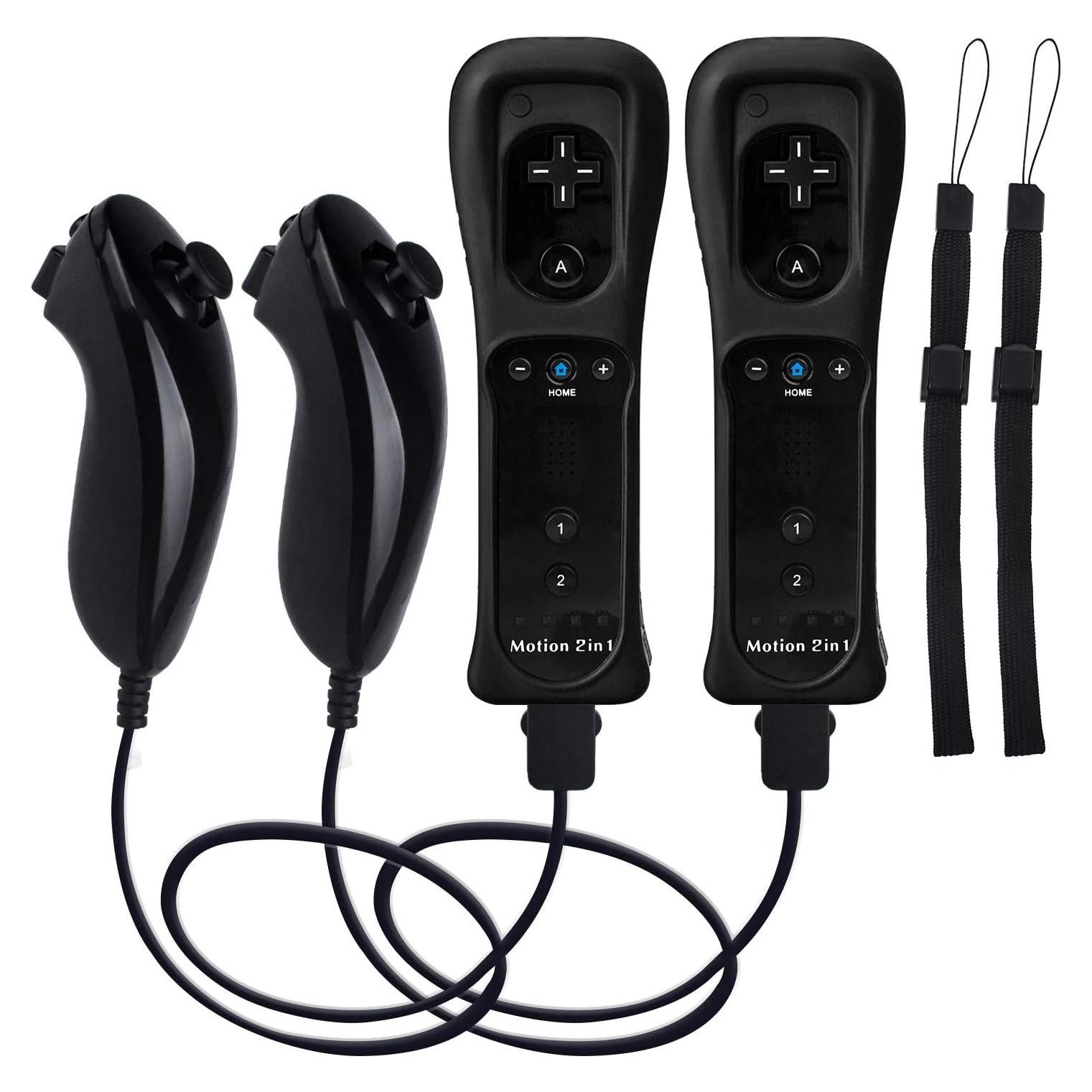 Controladores Wii Remoto TechKen con Nunchucks y Motion Plus