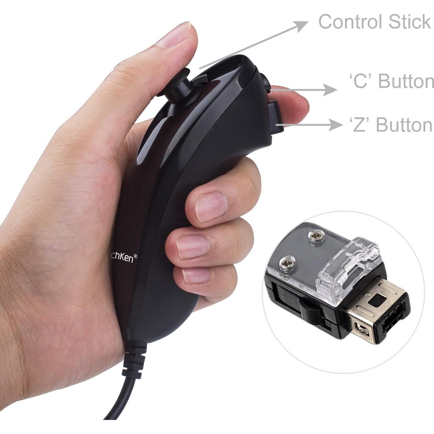 Controladores Wii Remoto TechKen con Nunchucks y Motion Plus