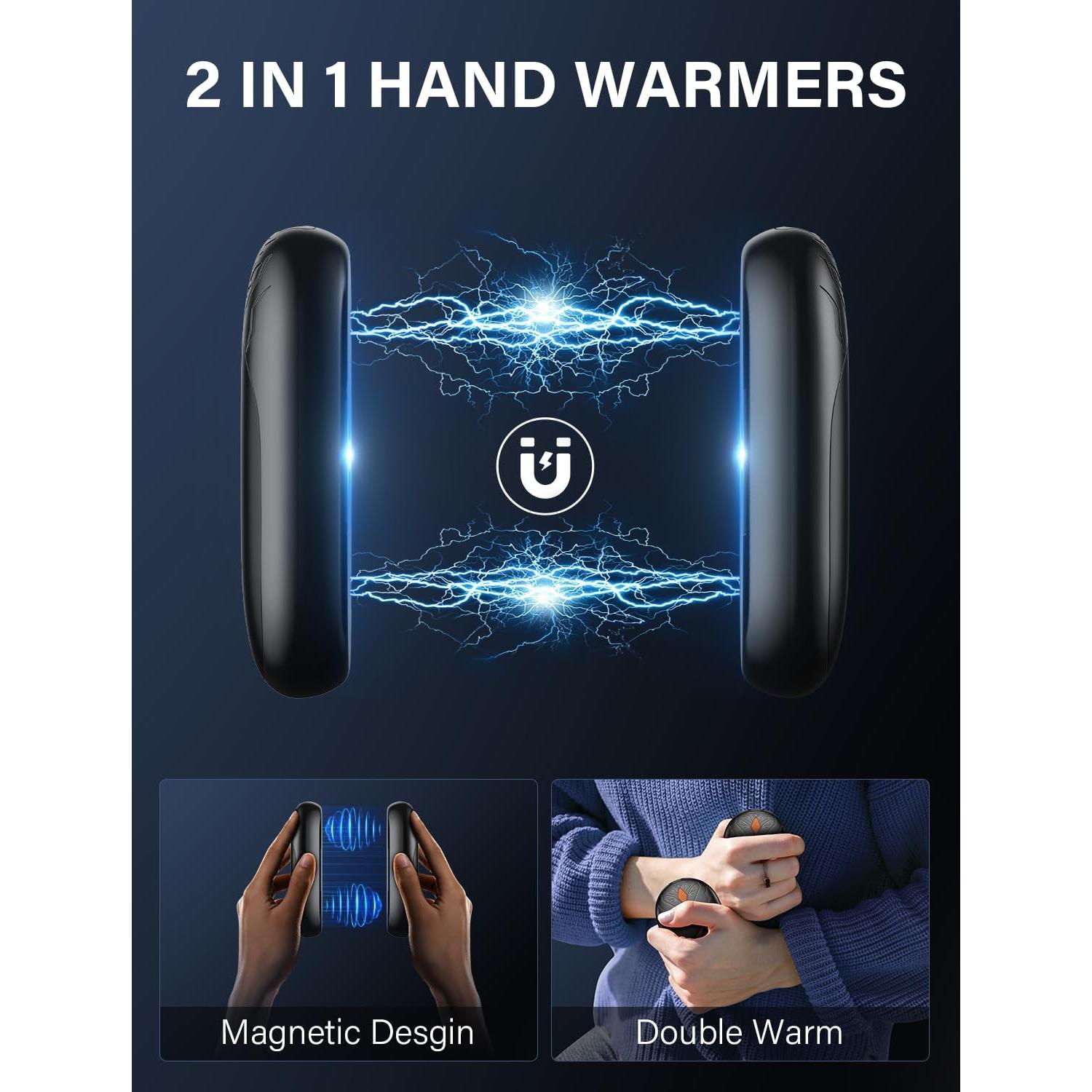 Calentadores de Manos Recargables AJVV TT-07 8000mAh 2 Piezas