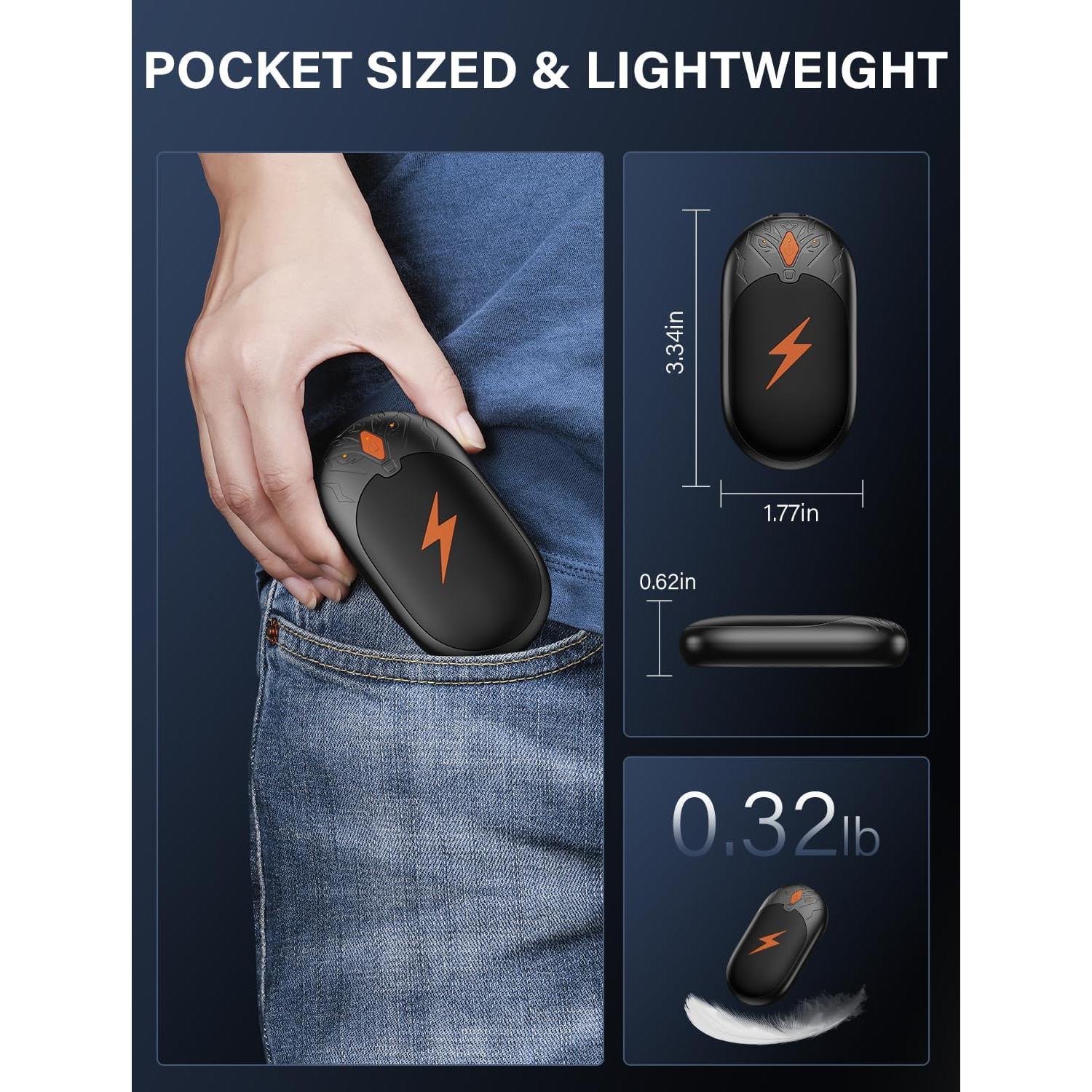 Calentadores de Manos Recargables AJVV TT-07 8000mAh 2 Piezas