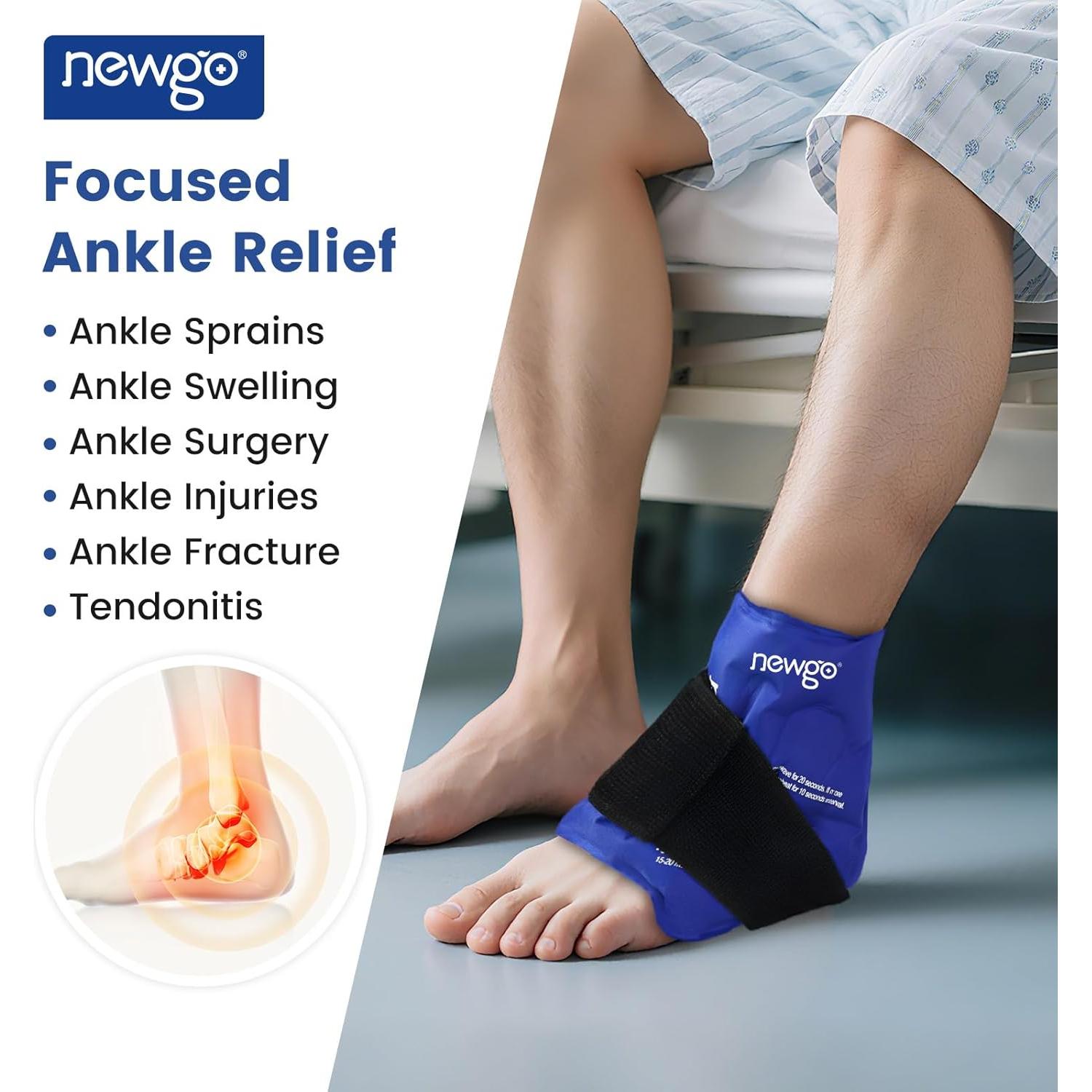 Funda de Hielo para Tobillo NEWGO Ajustable Terapia Fría