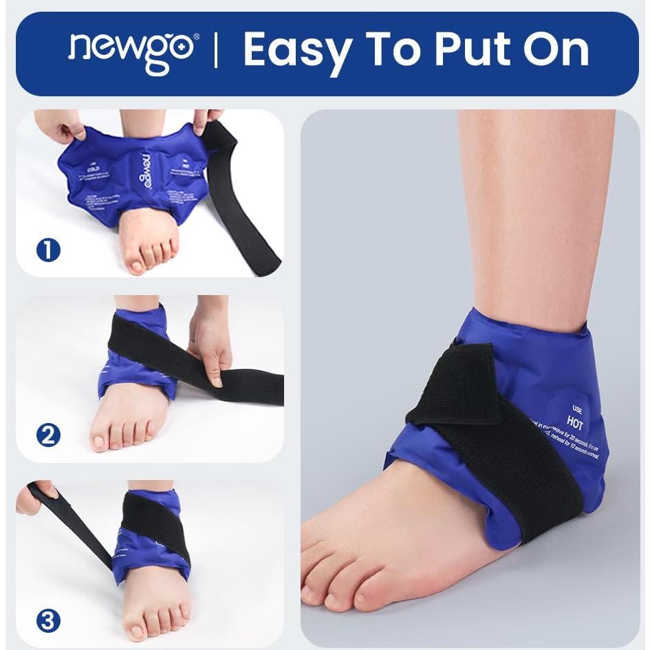 Funda de Hielo para Tobillo NEWGO Ajustable Terapia Fría