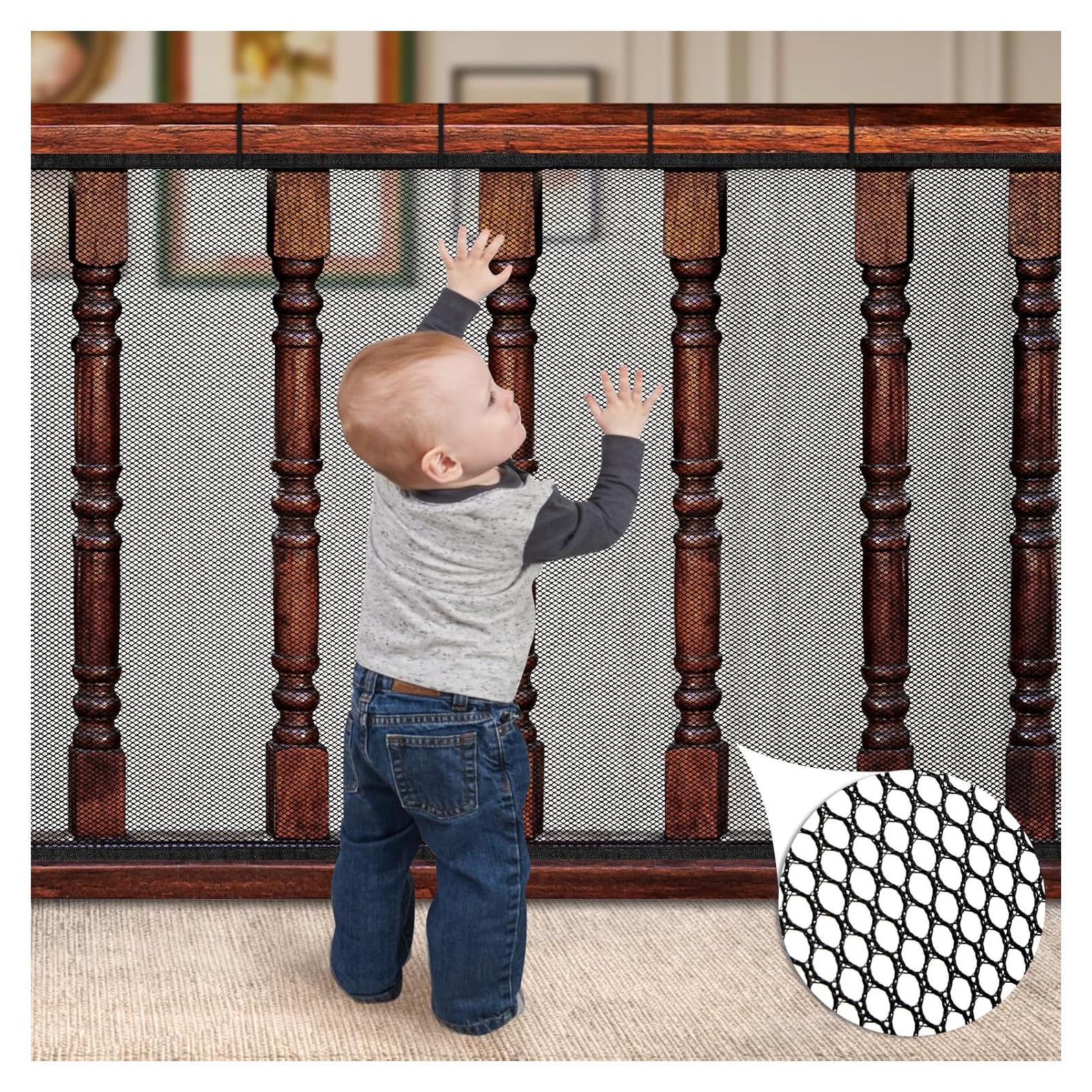 Red de Seguridad Dovesail 3m x 0.9m para Barandilla - Negra