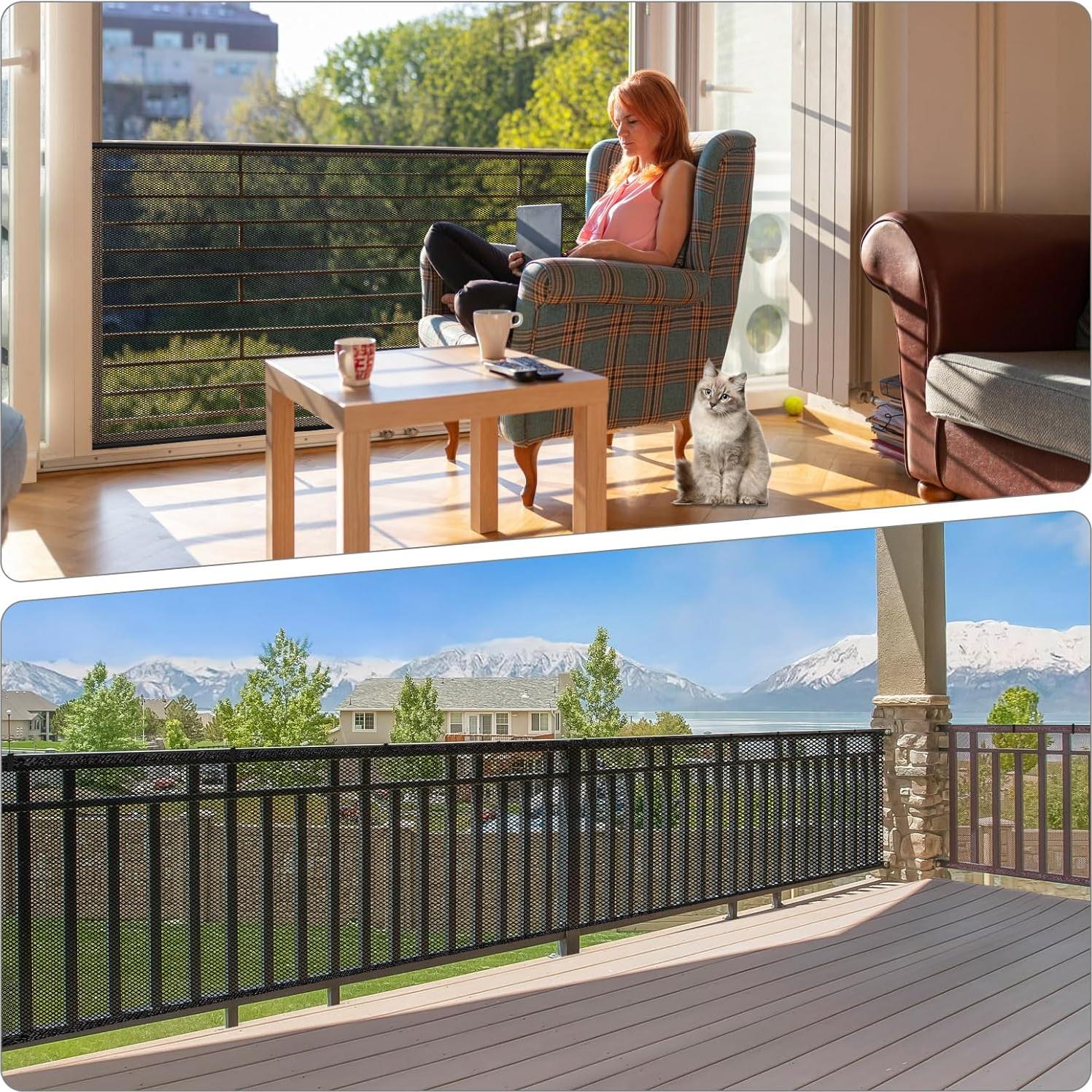 Red de Seguridad Dovesail 3m x 0.9m para Barandilla - Negra