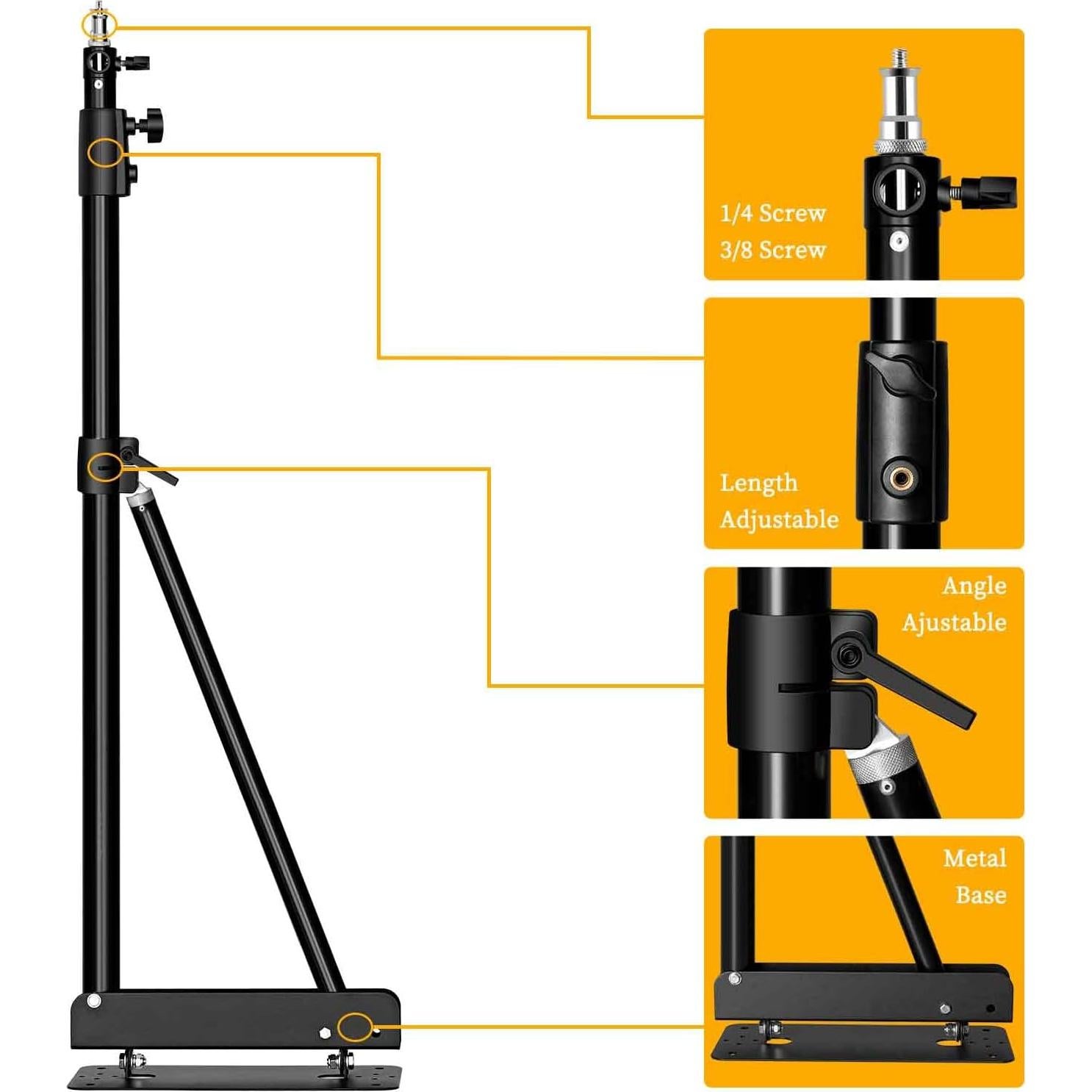 Brazo de Soporte de Pared ShowMaven SM-4 para Luz de Anillo 169cm