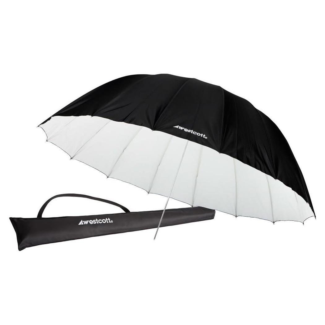 Paraguas Parabólico Blanco Westcott 4634 2.13m con Cubierta Negra