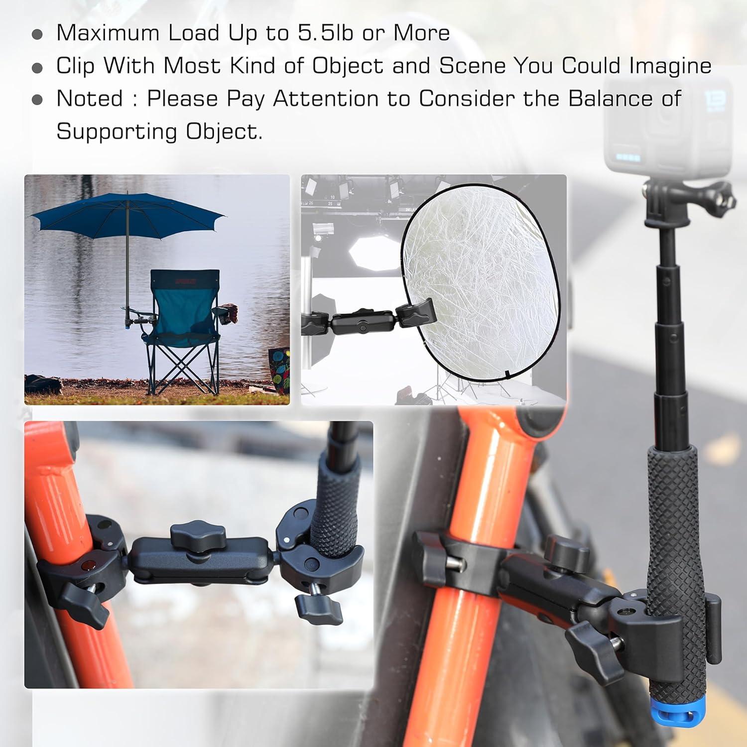 Soporte Doble para Cámara GEPULY con Brazo Mágico 20-50mm