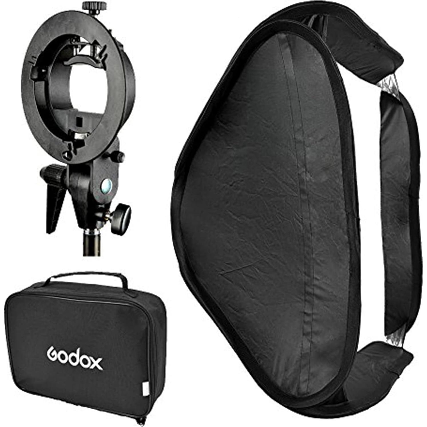Softbox Godox Tipo S 60x60cm con Soporte para Speedlite