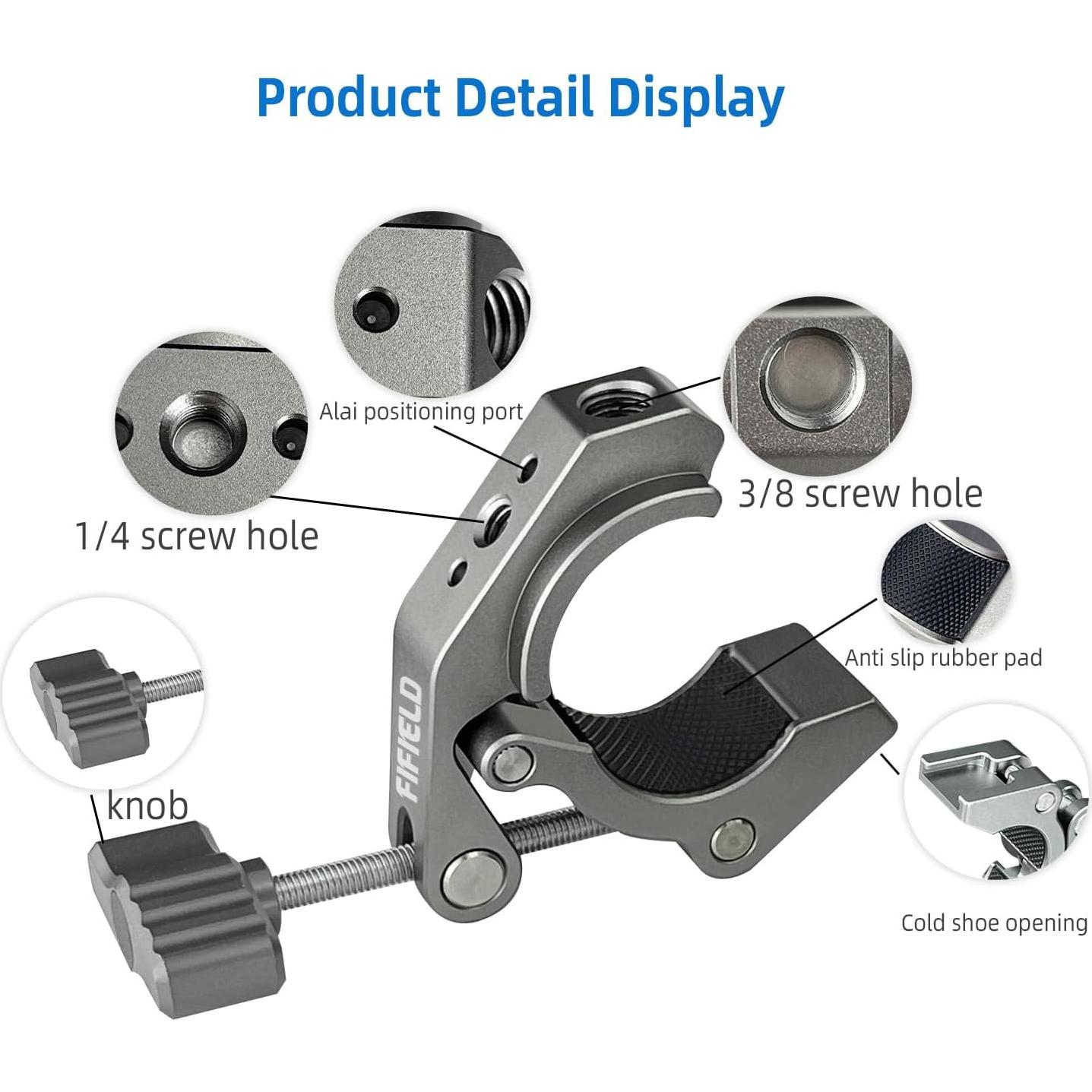 Abrazadera Multi-Función Fuerte FIFIELD Titanio 86g