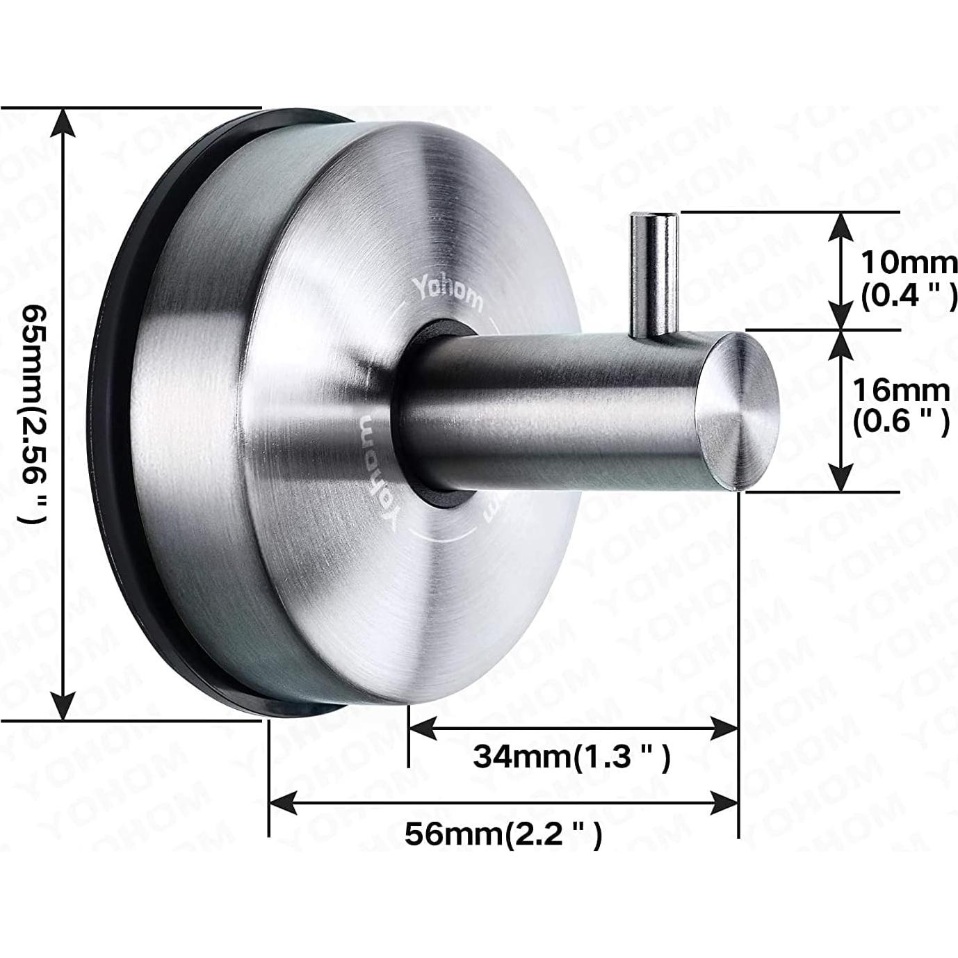 Soporte de Ducha YOHOM de Acero Inoxidable - Ganchos 2 Piezas