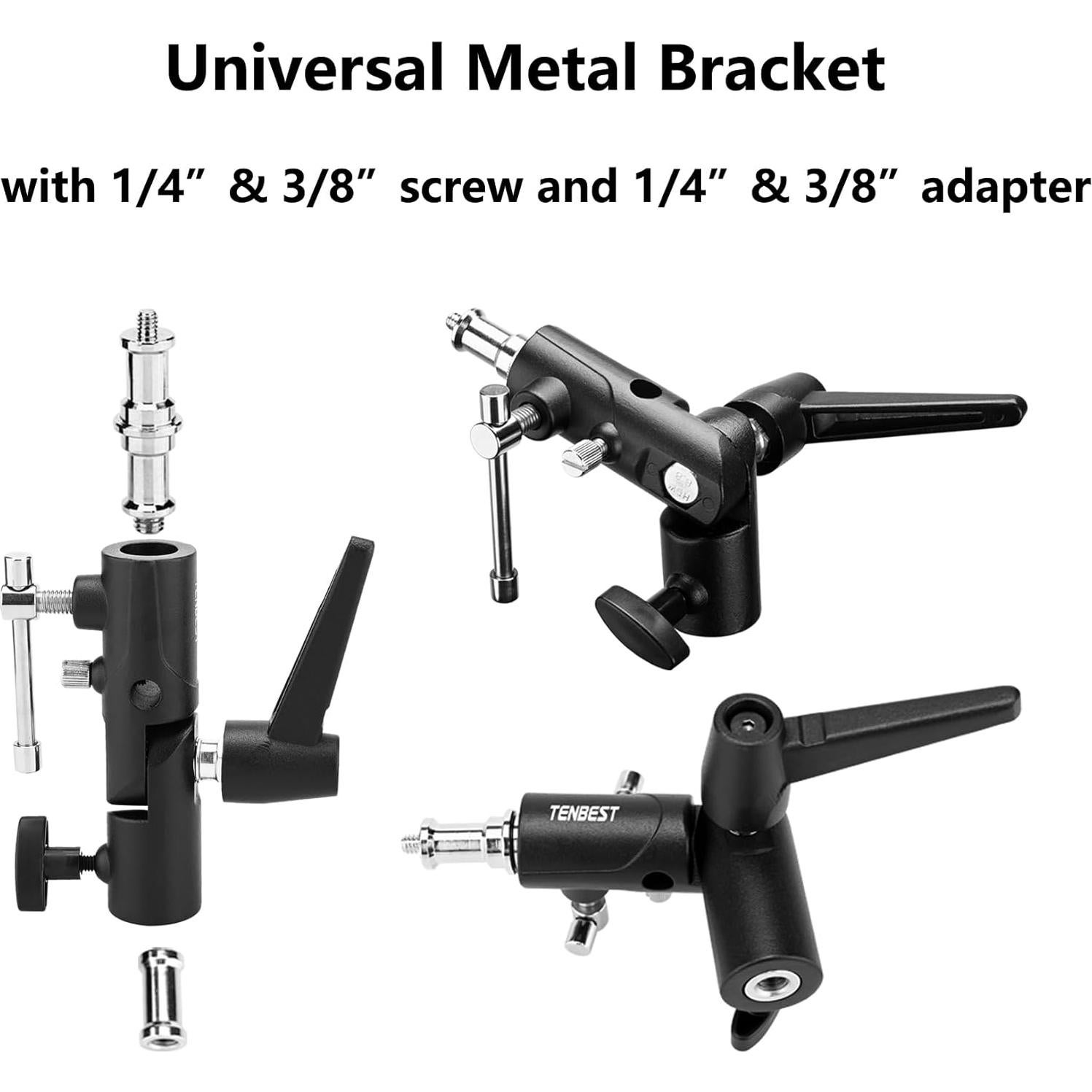 Kit de Reflector de Luz 5-en-1 TENBEST 80cm con Soporte Universal