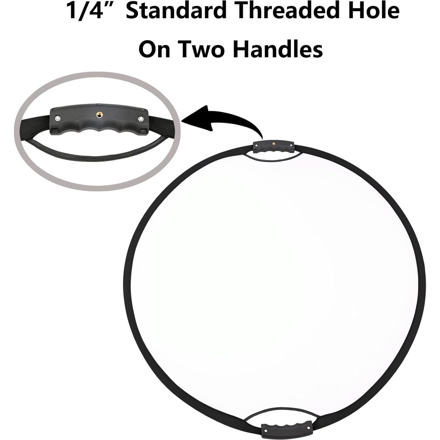 Kit de Reflector de Luz 5-en-1 TENBEST 80cm con Soporte Universal