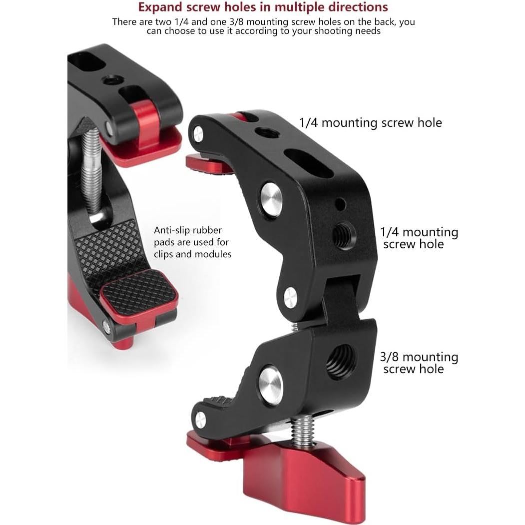 Abrazadera Super Reflex Camera con Montaje 1/4" y 3/8"