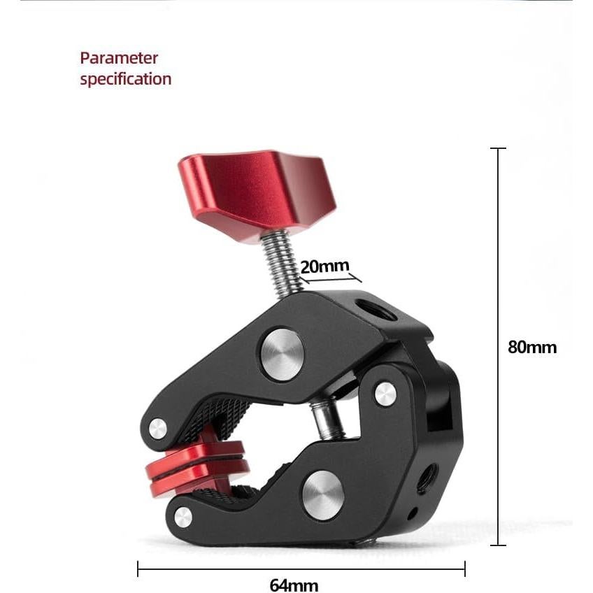 Abrazadera Super Reflex Camera con Montaje 1/4" y 3/8"